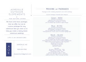 Asheville Elopement Packages