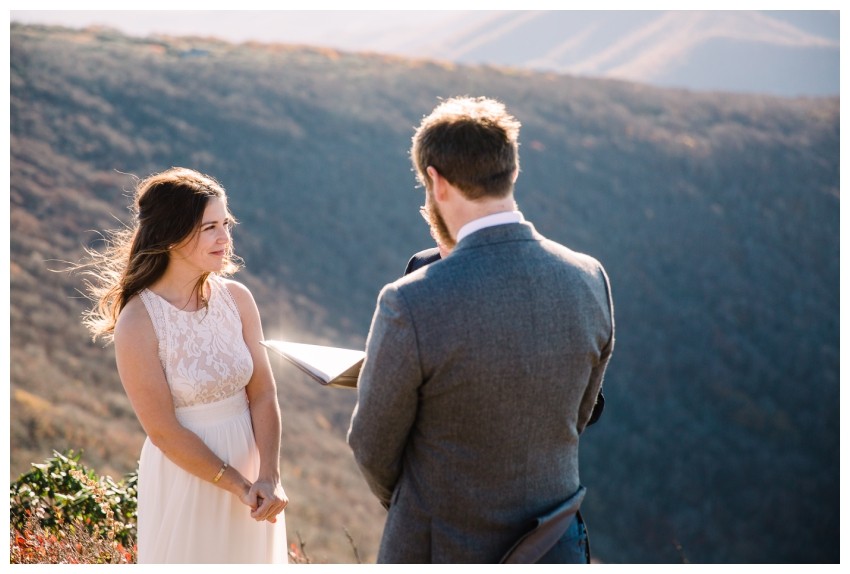 Blue Ridge Mountain Autumn Elopement