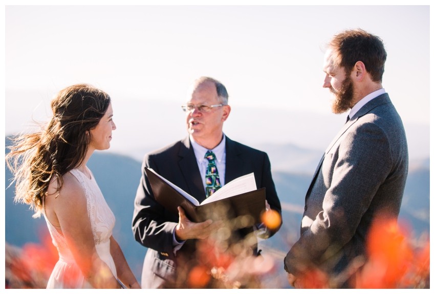 Blue Ridge Mountain Autumn Elopement