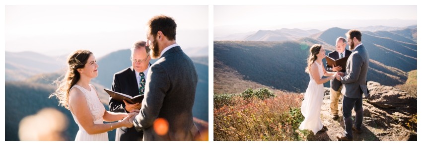 Blue Ridge Mountain Autumn Elopement