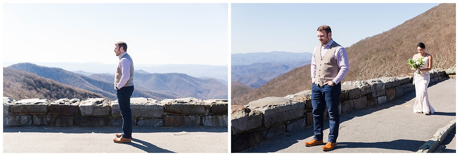 Asheville Mountaintop Elopement Photographer