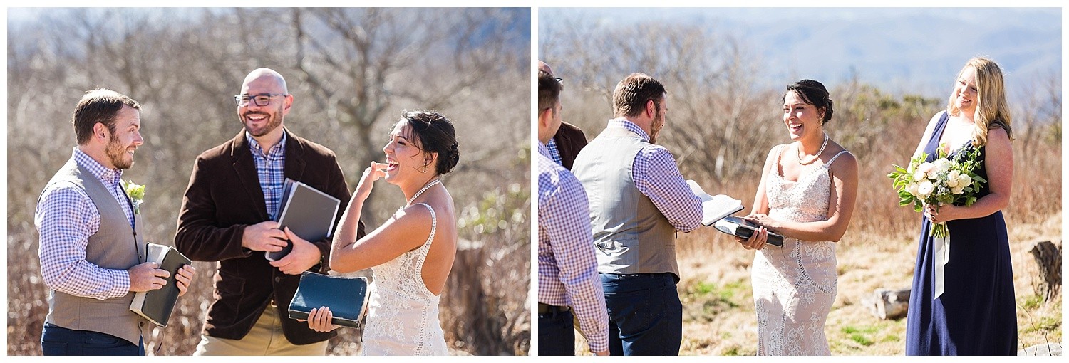 Asheville Mountaintop Elopement Photographer