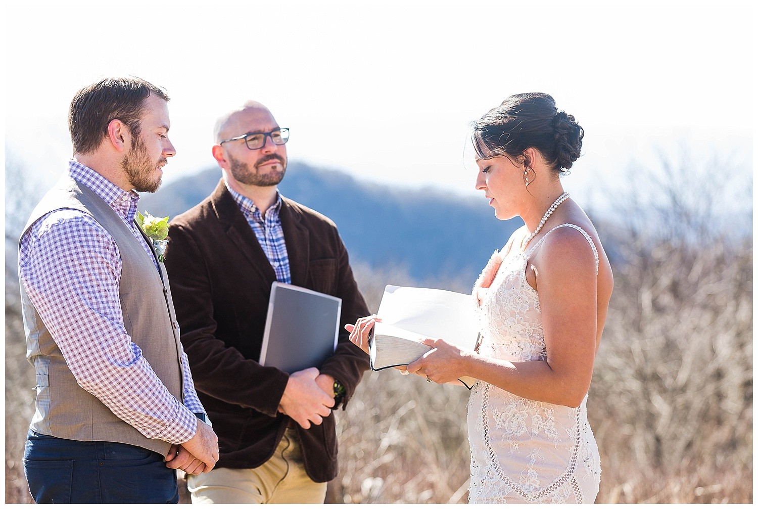 Asheville Mountaintop Elopement Photographer