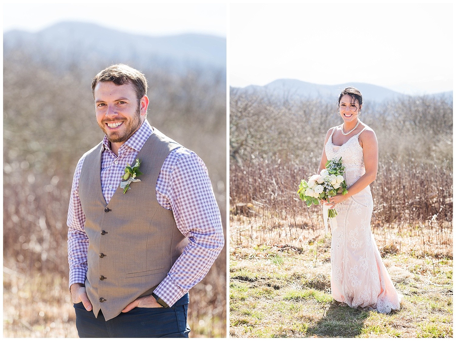 Asheville Mountaintop Elopement Photographer