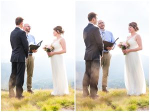 Cloudy Mountain Elopement Photographer