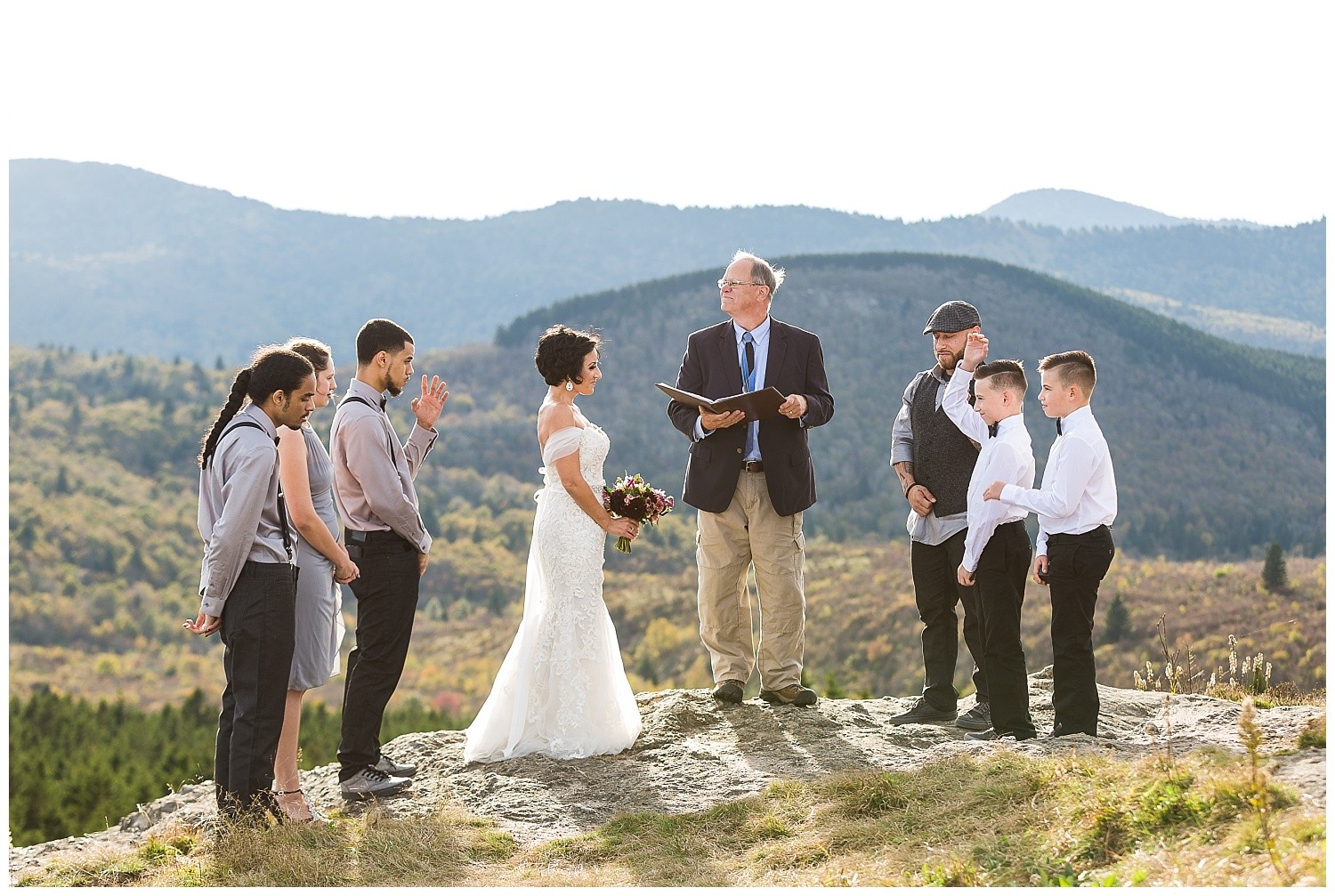 Beautiful Asheville Mountain Elopement Photographer