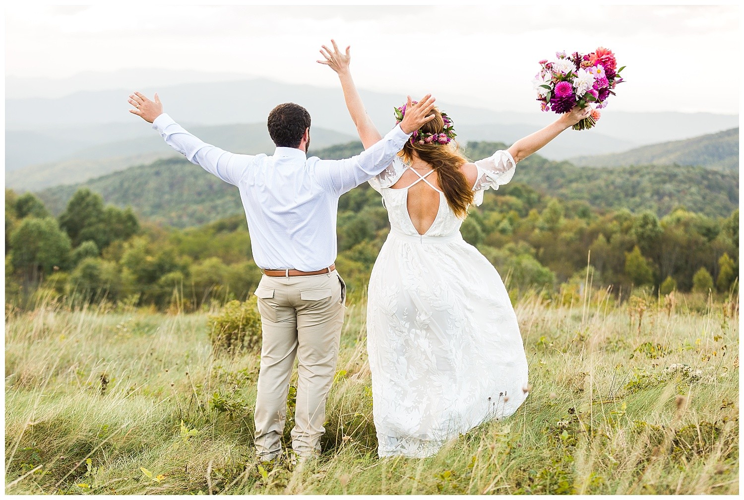 Asheville Mountain Boho Elopement Photographer