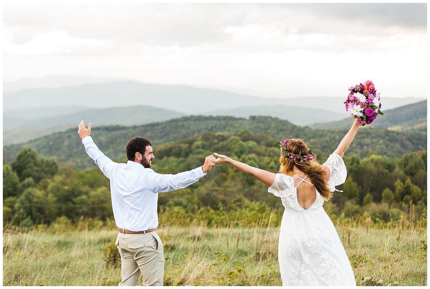 Asheville Mountain Boho Elopement Photographer