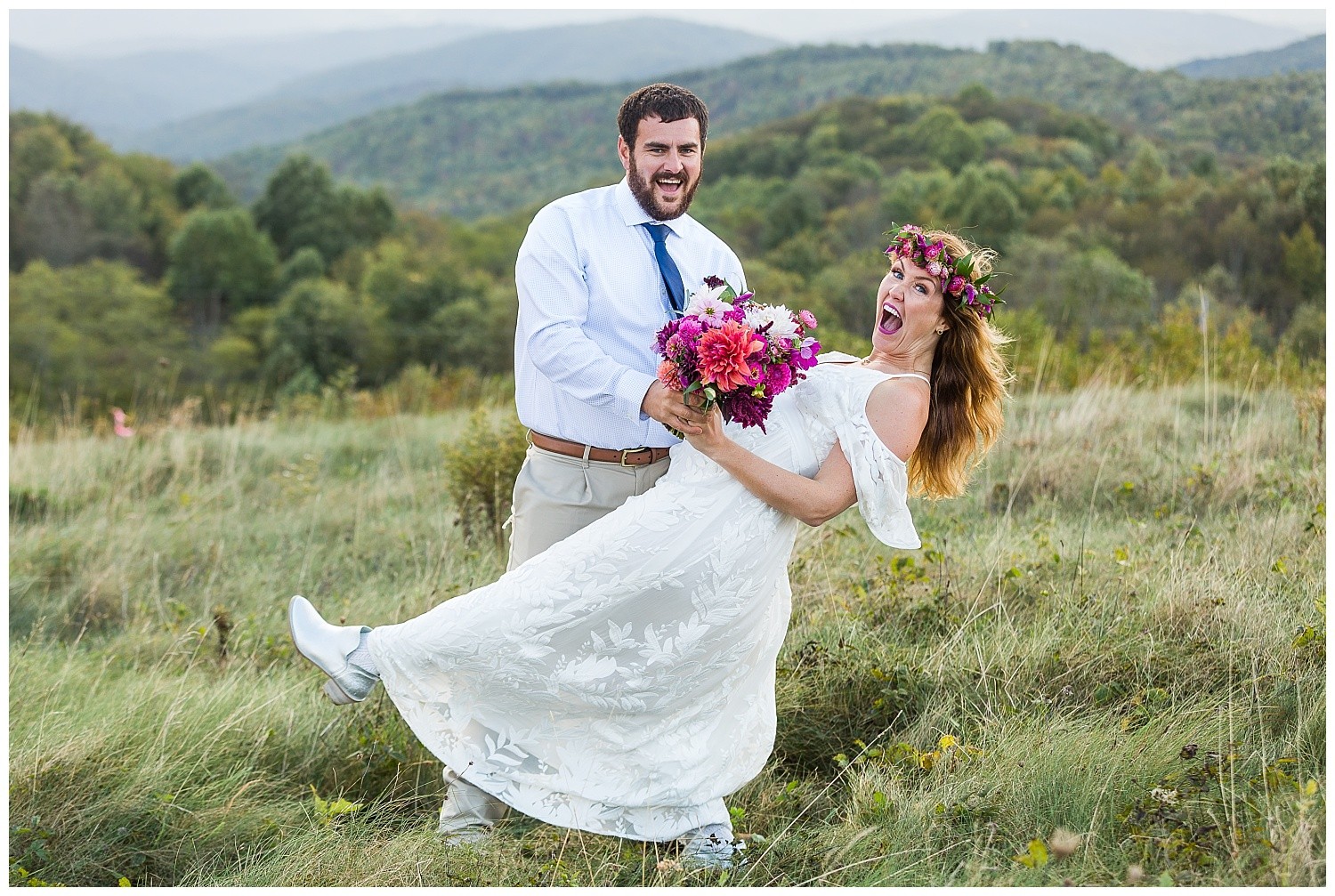 Asheville Mountain Boho Elopement Photographer