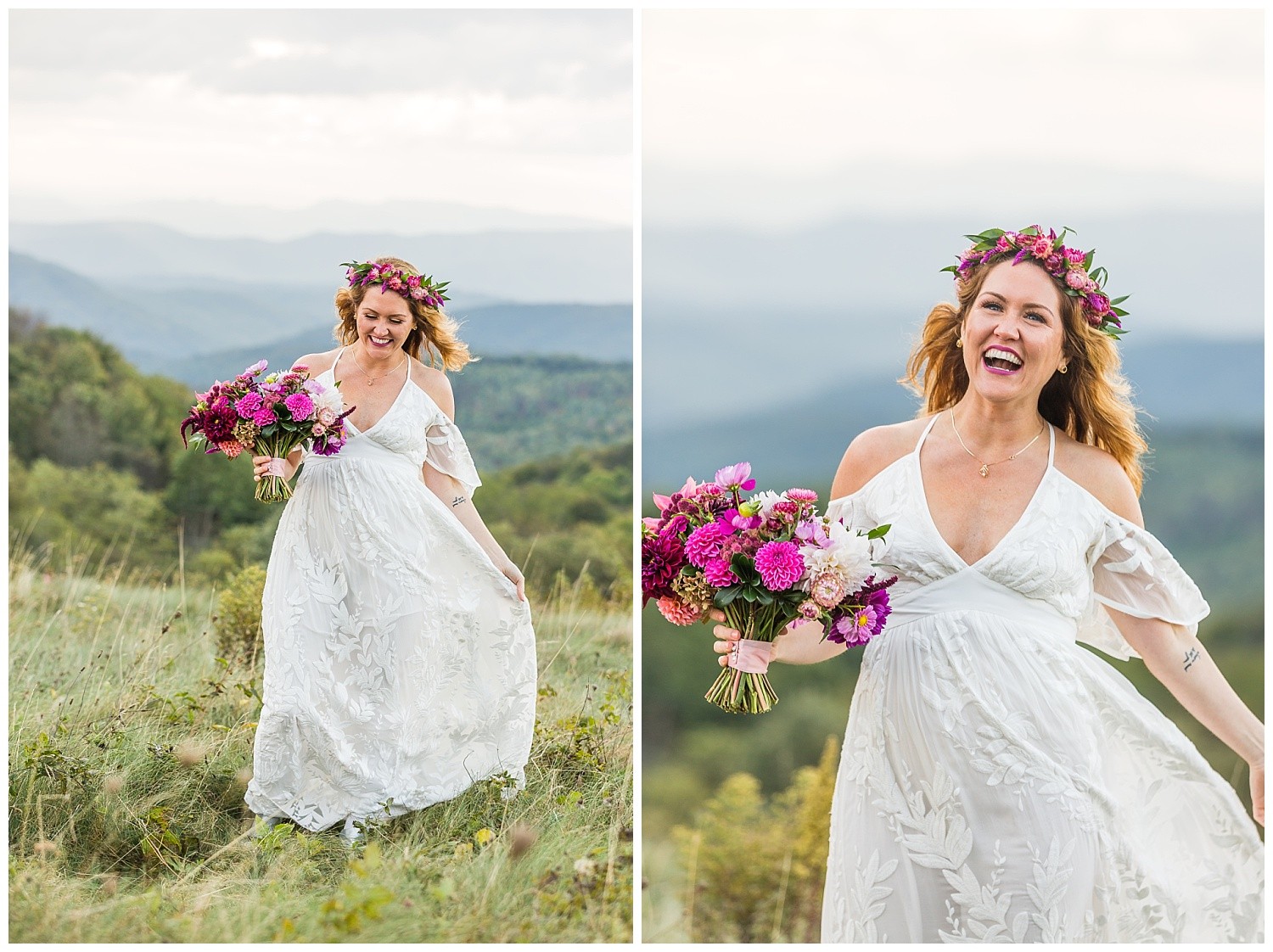 Asheville Mountain Boho Elopement Photographer