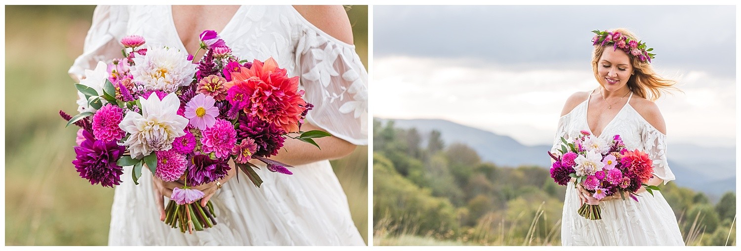 Asheville Mountain Boho Elopement Photographer