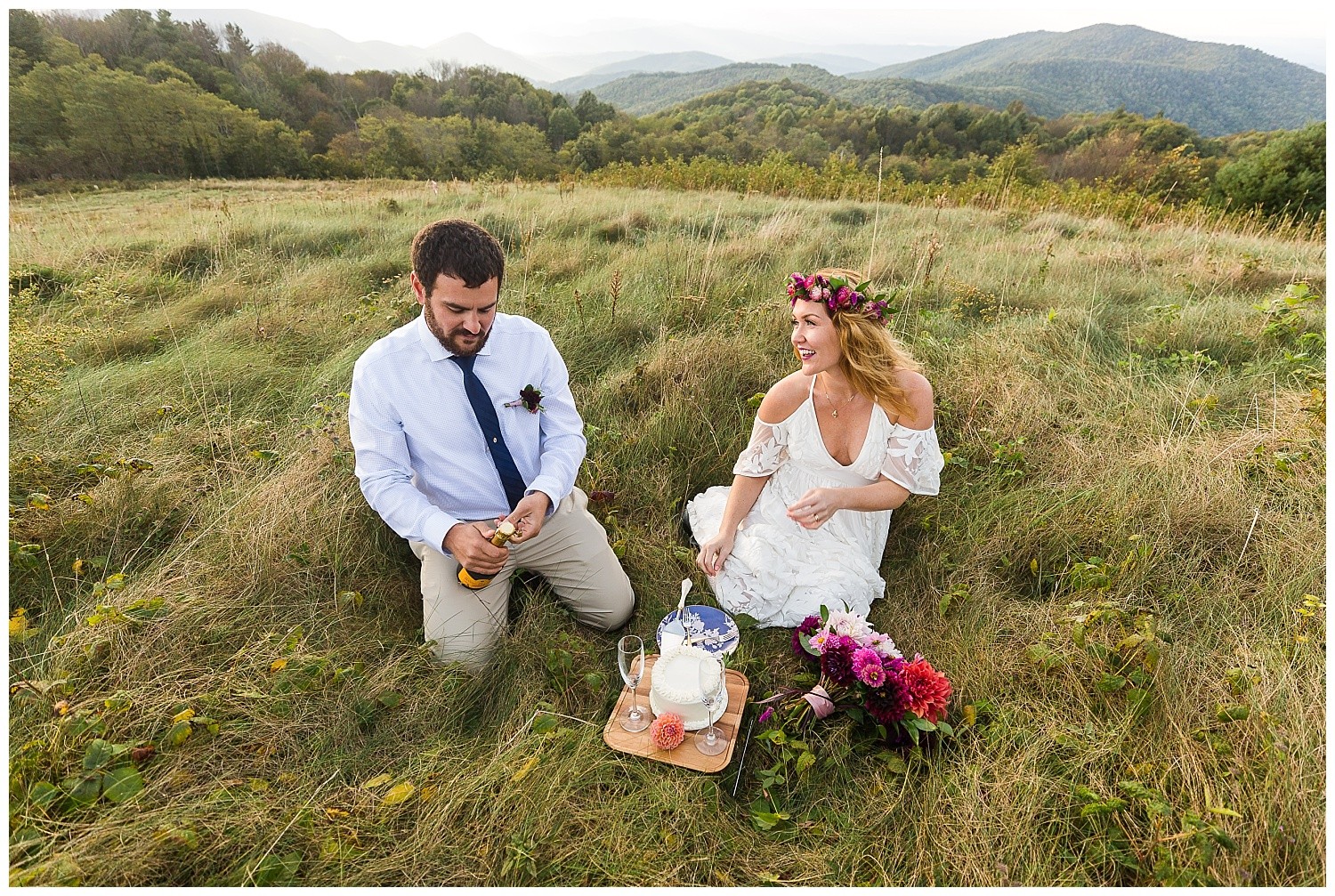 Asheville Mountain Boho Elopement Photographer