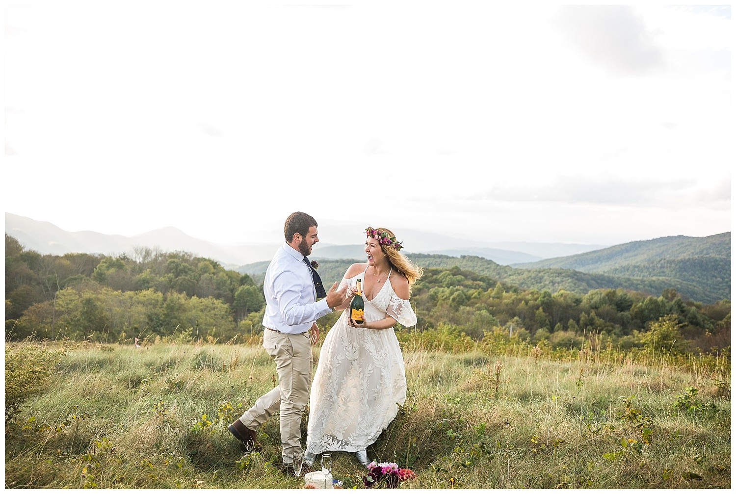 Asheville Mountain Boho Elopement Photographer