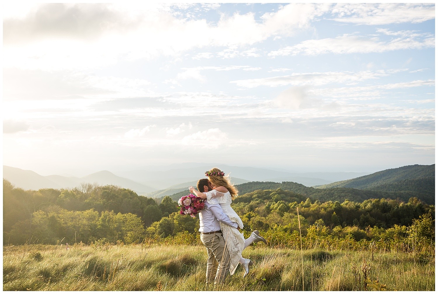 Asheville Mountain Boho Elopement Photographer