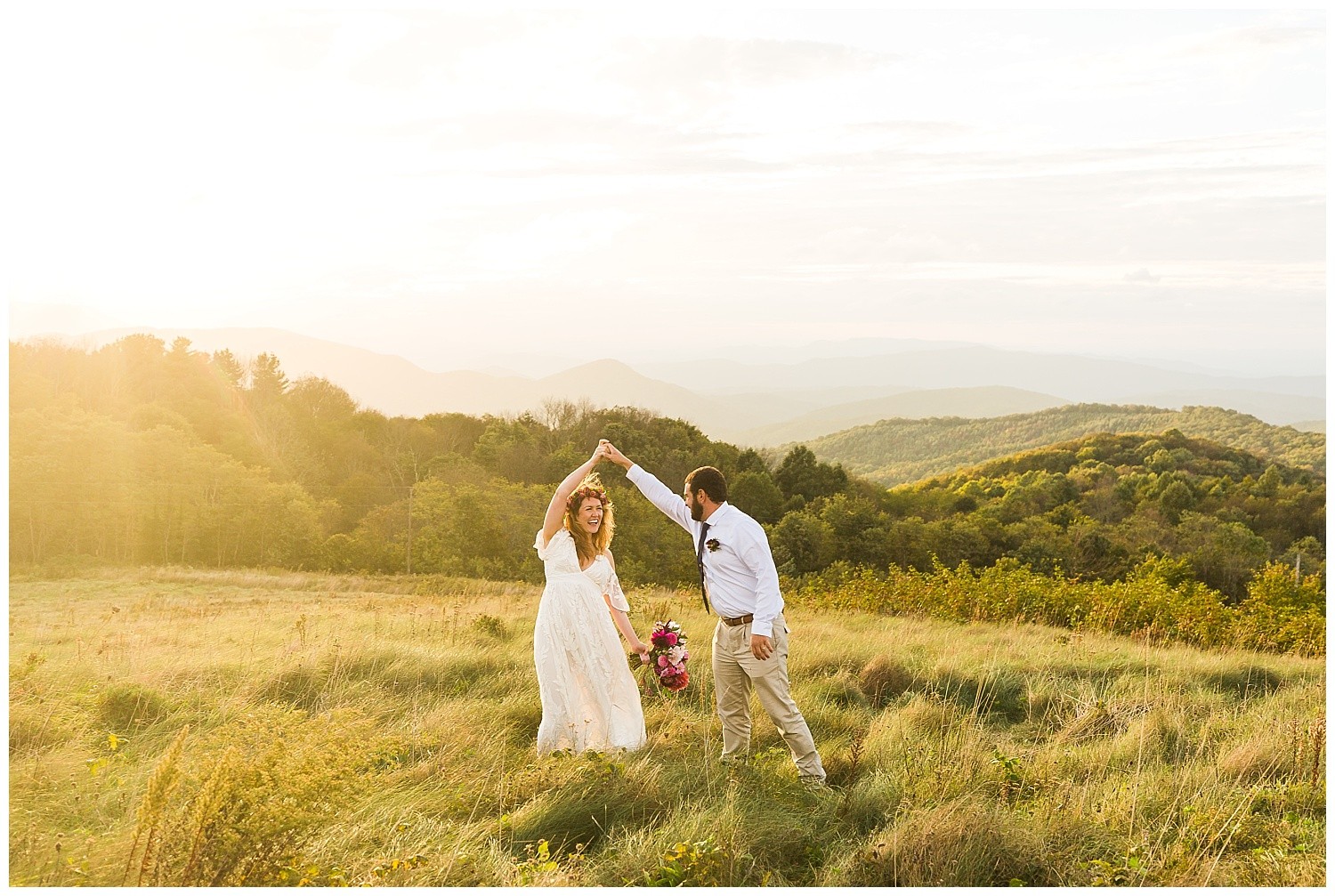 Asheville Mountain Boho Elopement Photographer