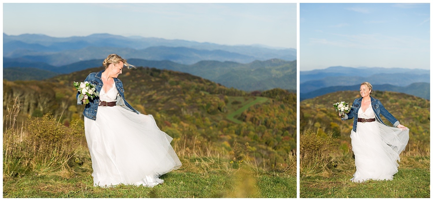 Asheville Mountain Adventure Elopement Photographer