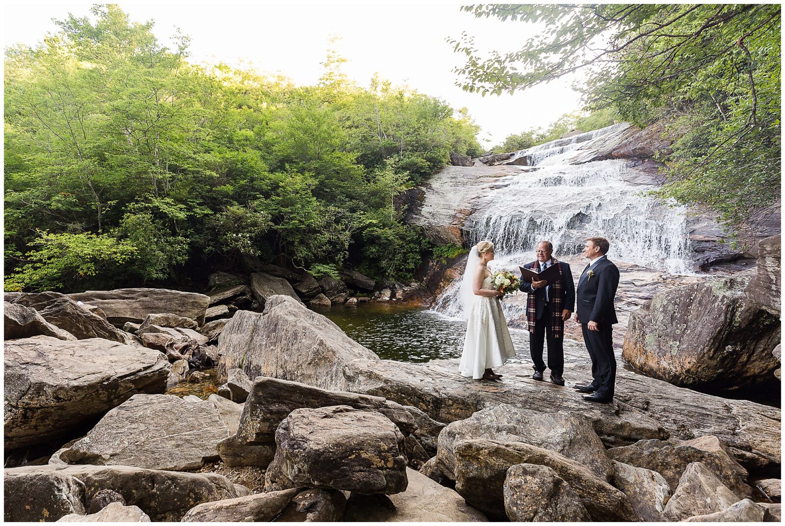 Waterfall Elopement in Asheville, NC