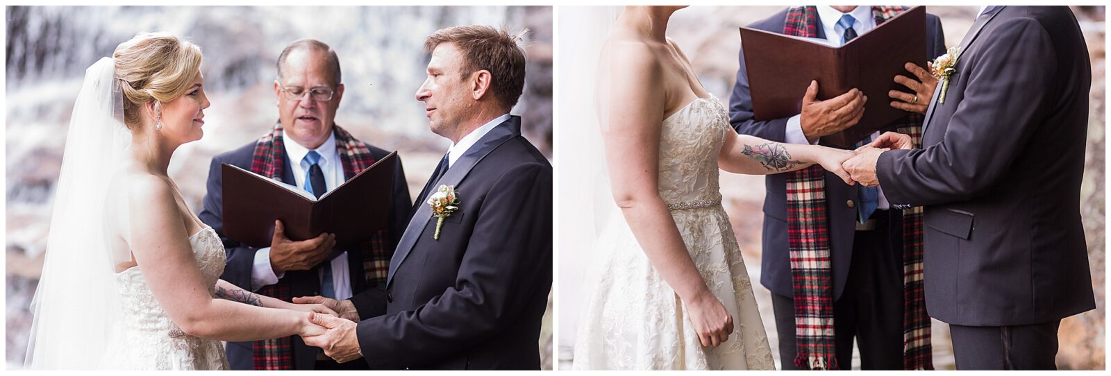 Waterfall Elopement in Asheville, NC