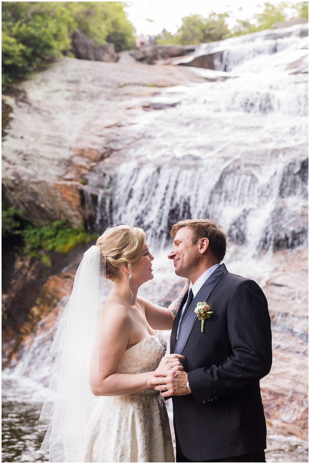 Waterfall Elopement in Asheville, NC
