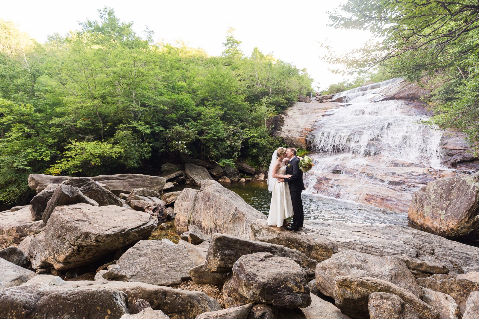 Asheville, NC Waterfall Elopement Photographer