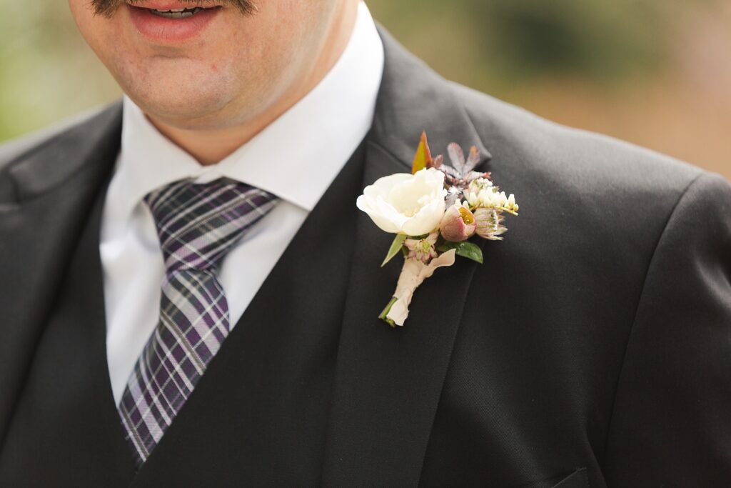 Winter mountain elopement