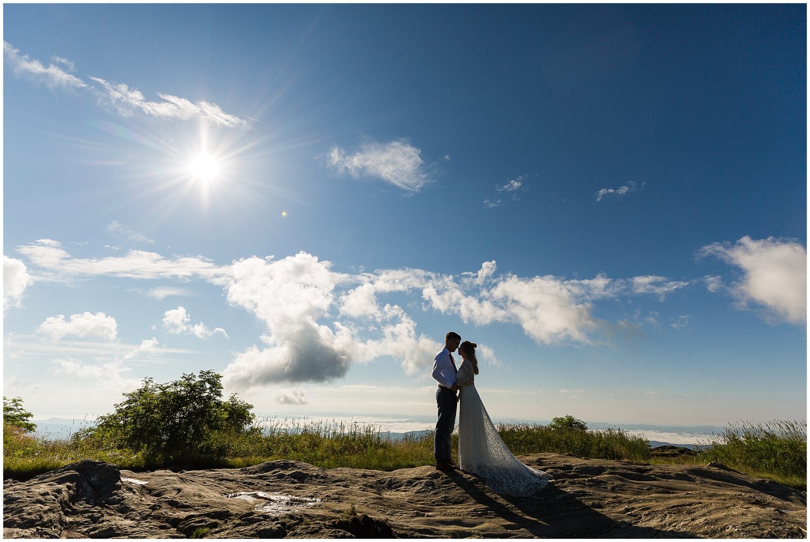 Morning Mountaintop Elopement in Asheville