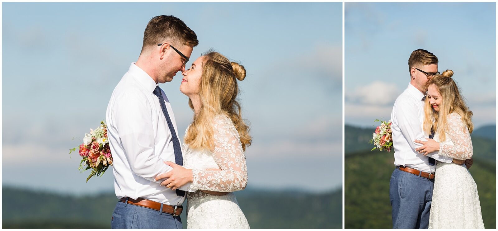 Morning Mountaintop Elopement in Asheville