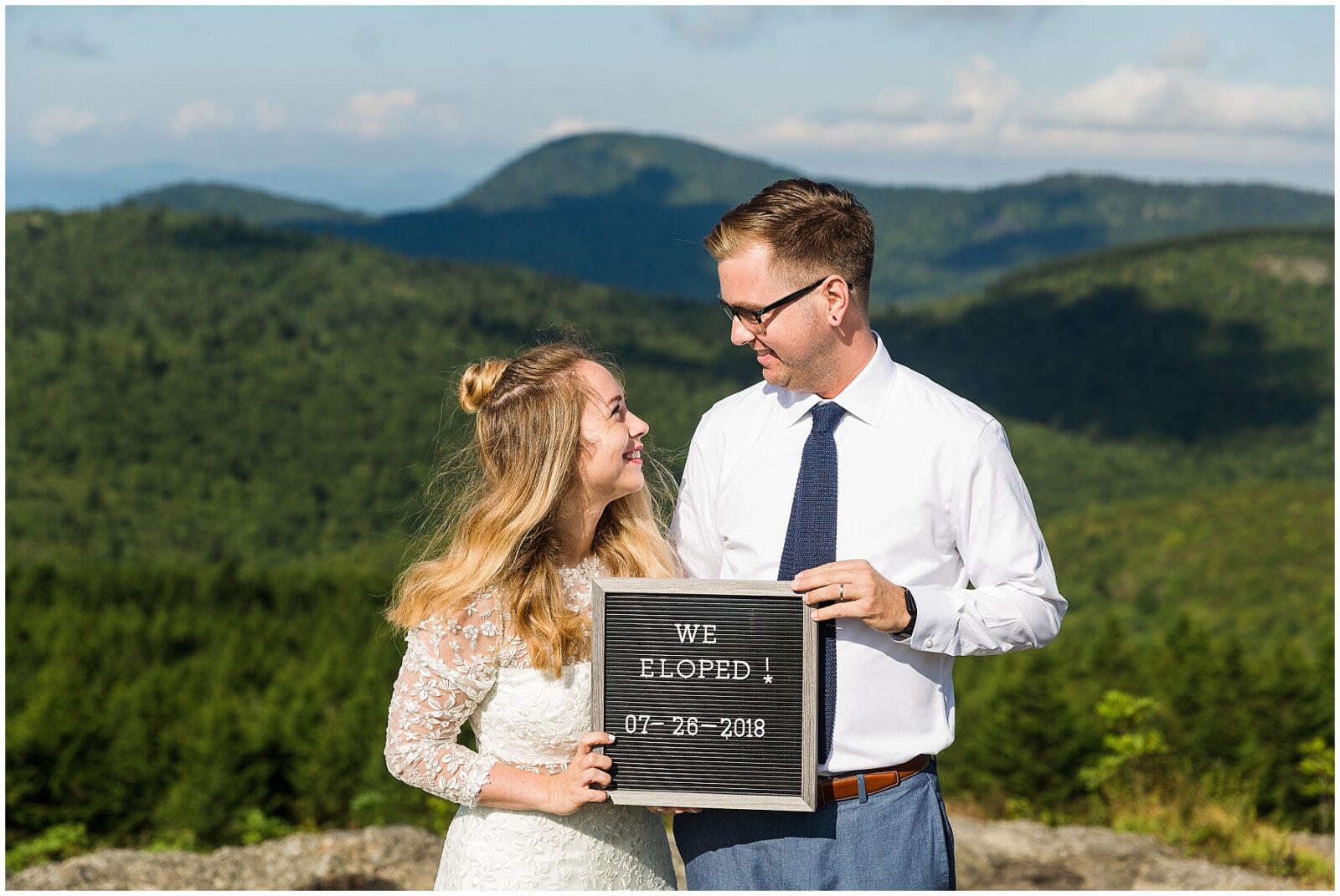 Morning Mountaintop Elopement in Asheville