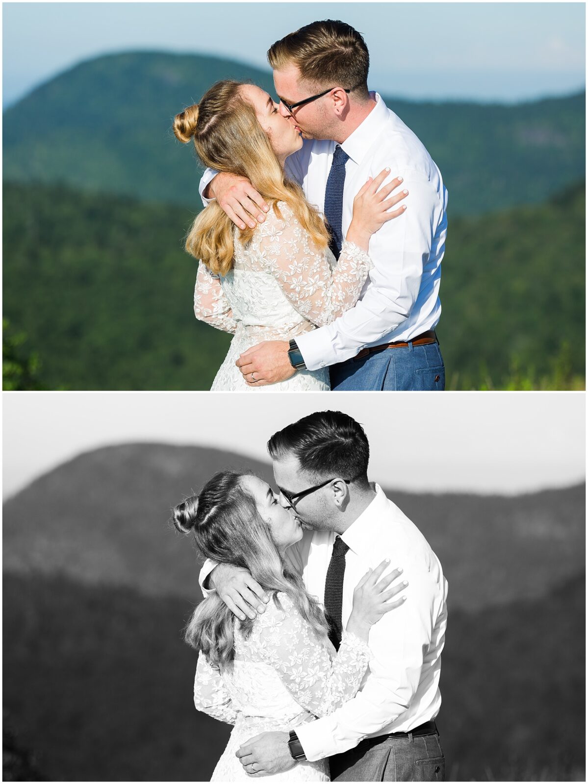 Morning Mountaintop Elopement in Asheville