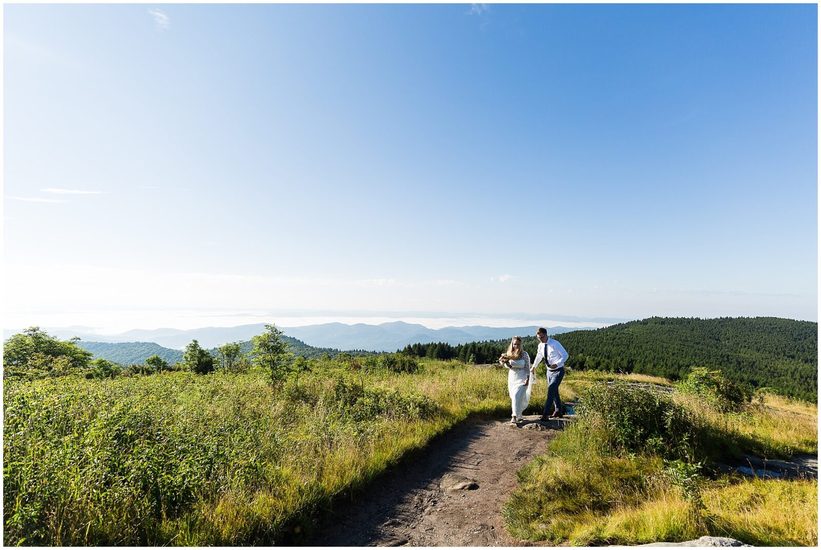 Morning Mountaintop Elopement in Asheville