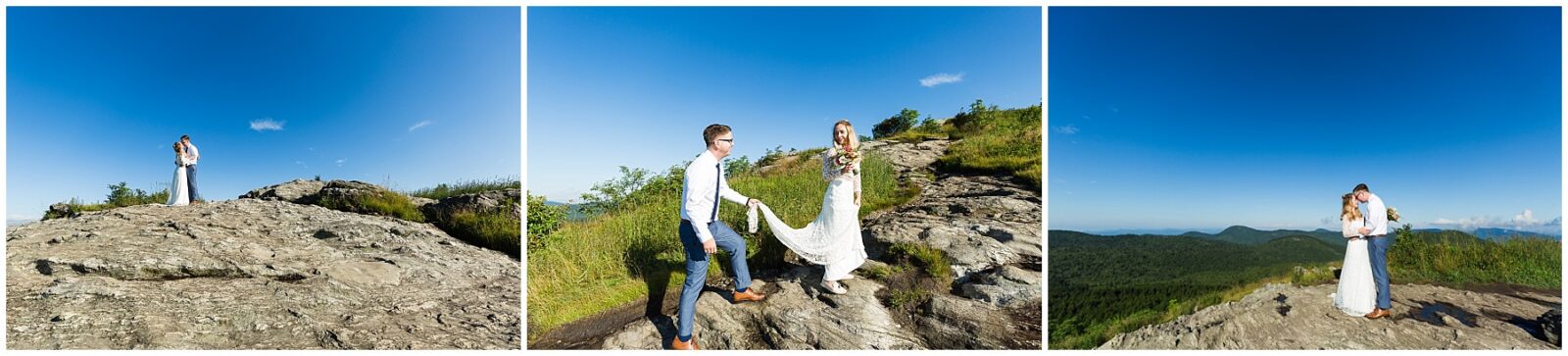 Morning Mountaintop Elopement in Asheville