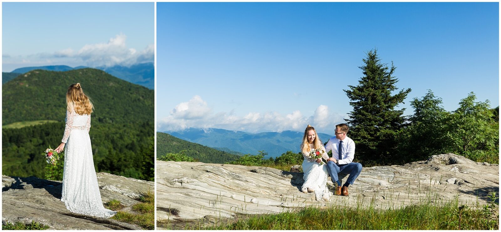 Morning Mountaintop Elopement in Asheville