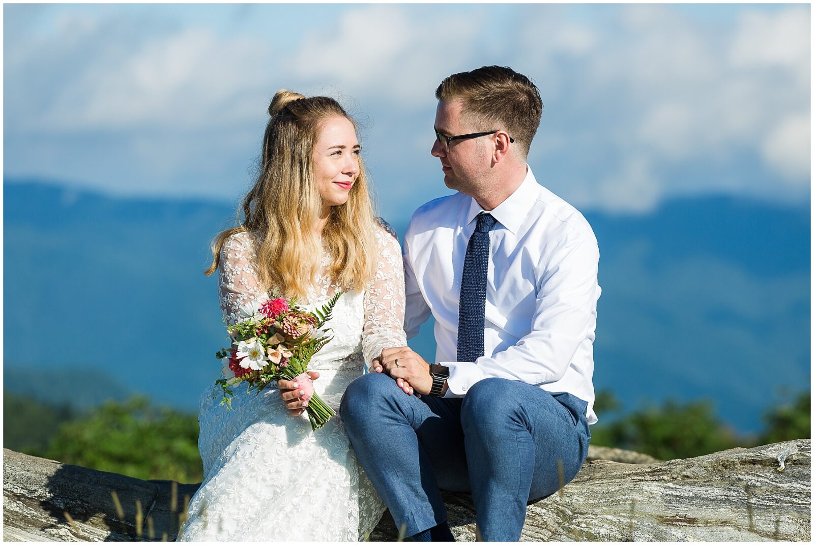 Morning Mountaintop Elopement in Asheville