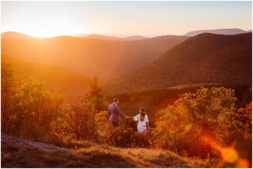 Epic Mountaintop Sunset Elopement