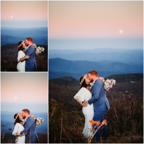 Harvest Moon Mountaintop Elopement