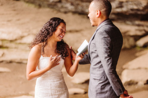 Emotional Couple Shares Beautiful Vows