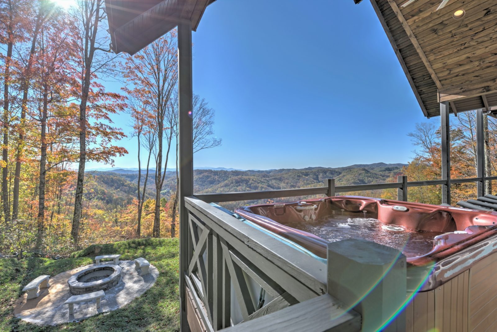 asheville cabin hot tub Elope Outdoors