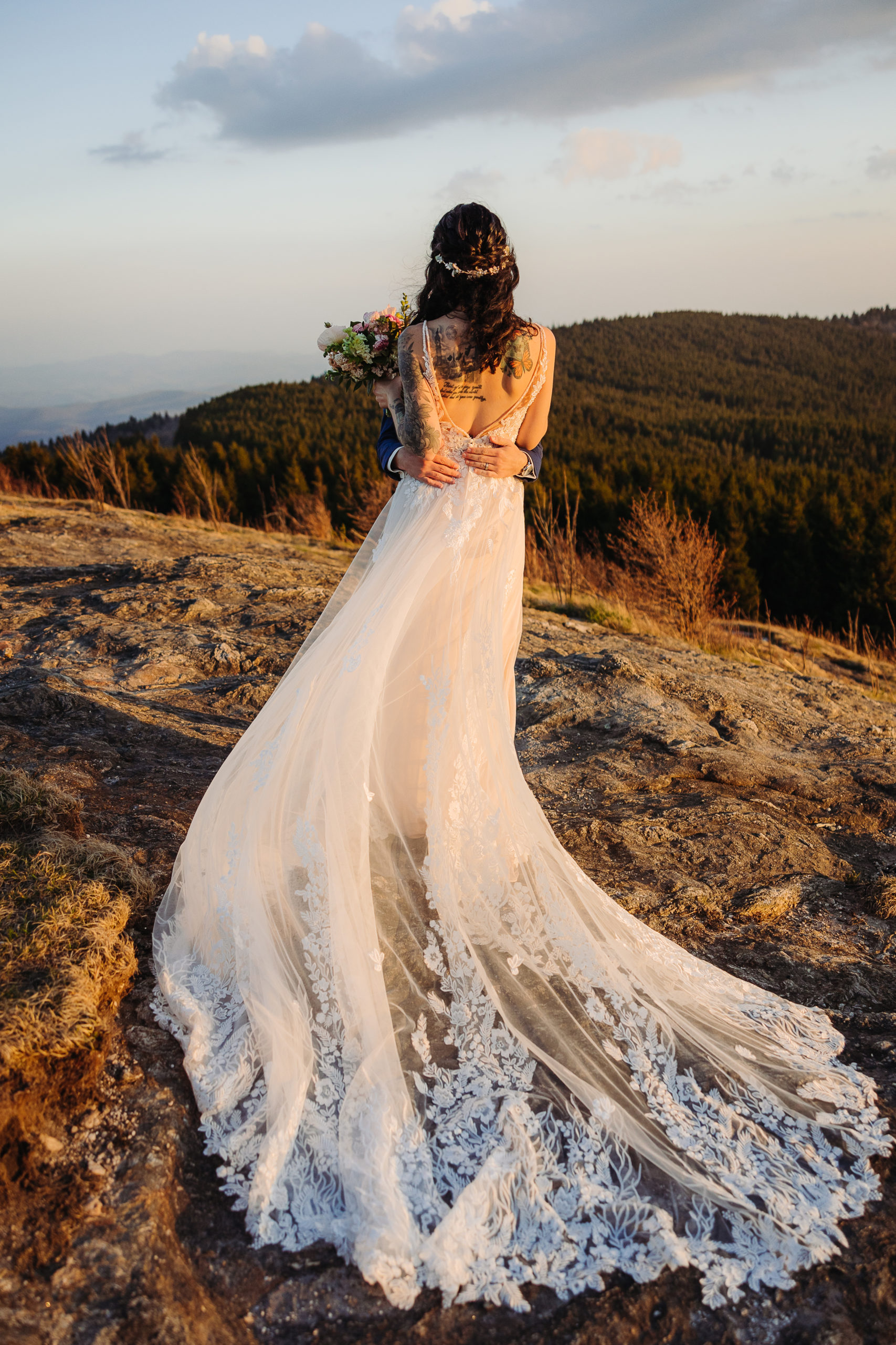 How To Hike in Your Wedding Dress 