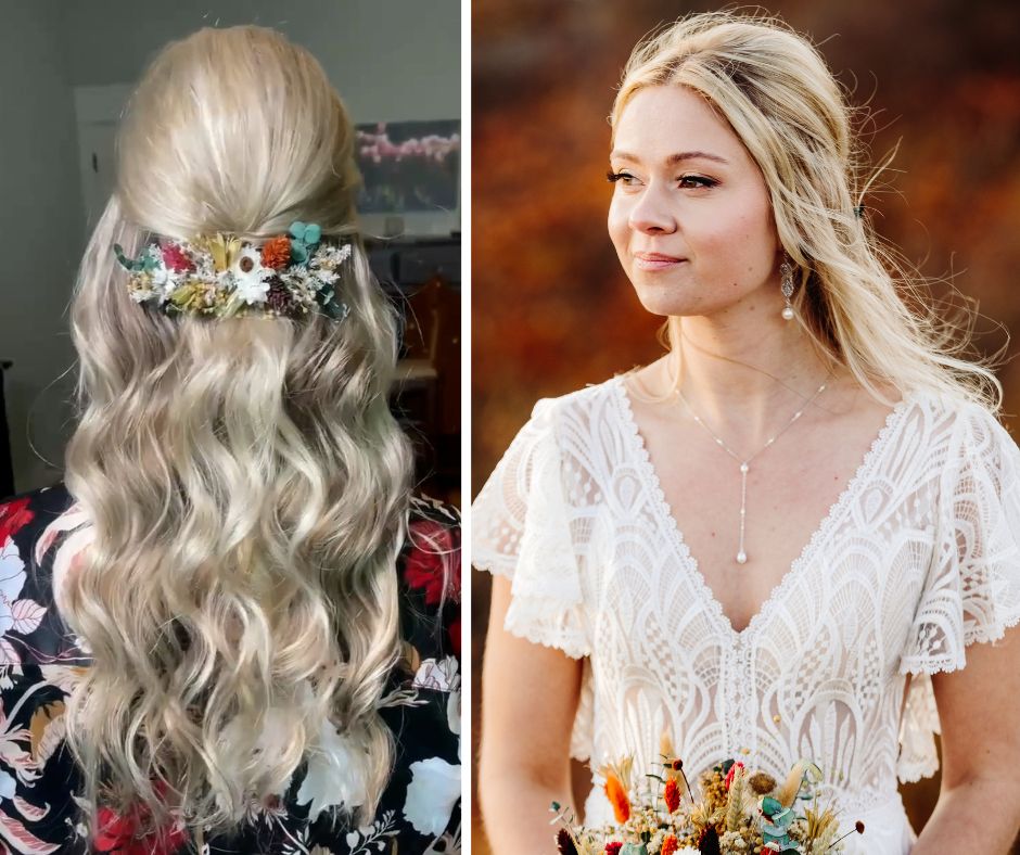 grogeous bridal hair and makeup asheville wedding makeup Elope Outdoors