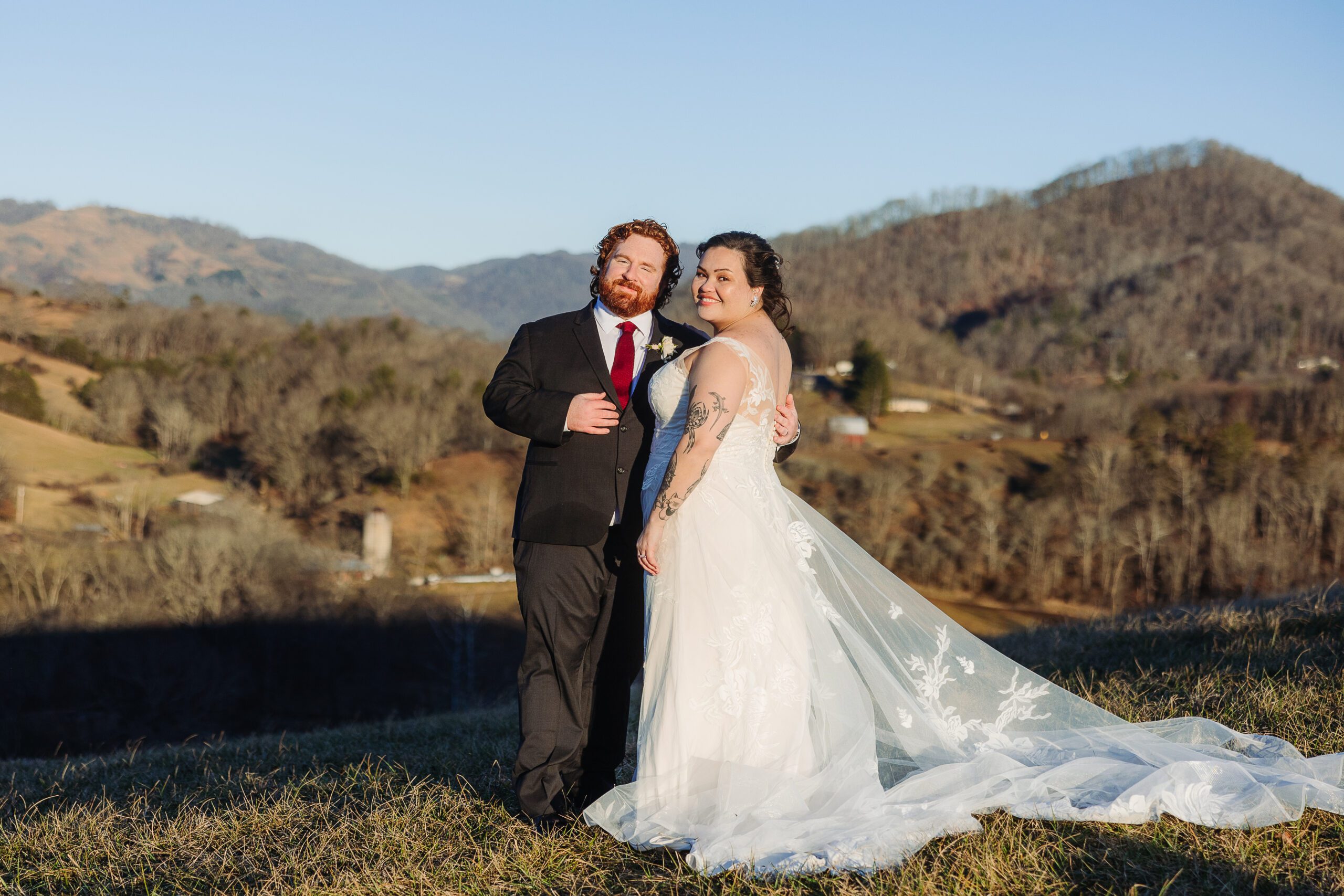 Outdoor elopement in Asheville NC