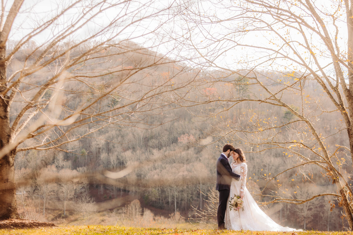 Elopement couple Asheville NC