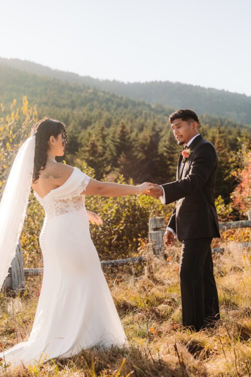Mountaintop First Look for elopement