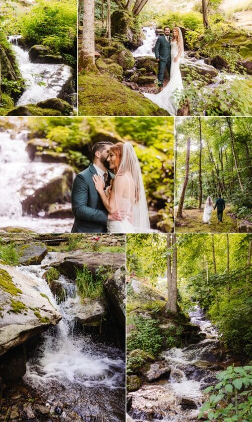 Windows Over Waterfalls Elopement Venue Couples Portraits