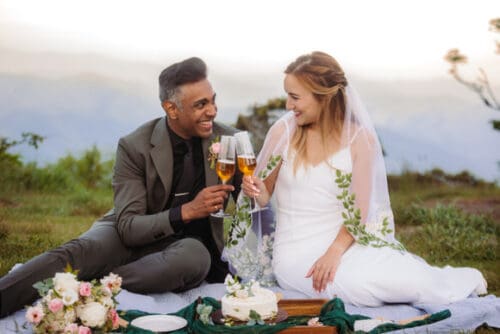 Intimate Blue Ridge Parkway elopement in North Carolina